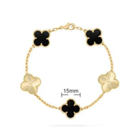 Van Cleef Vintage Alhambra Bracelet 18K Gold Plated Women's Jewelry 19 models✨