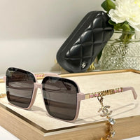 CHANEL Square Metal & Strass Sunglasses 4578 🖤
