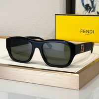 FENDI Men's FF Logo Rectangle Sunglasses✨