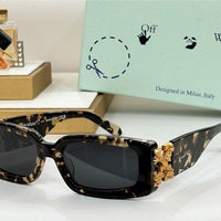 Off-White Roma Rectangular Frame Unisex Acetate Sunglasses✨