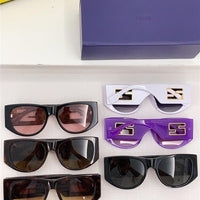 Fendi BAGUETTE FE 40109 I 01A Oval Sunglasses Women's✨