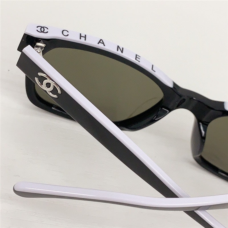 2024 Chanel CH5417 - Black/Beige Women's Acetate Sunglasses ✨ - buyonlinebehappy