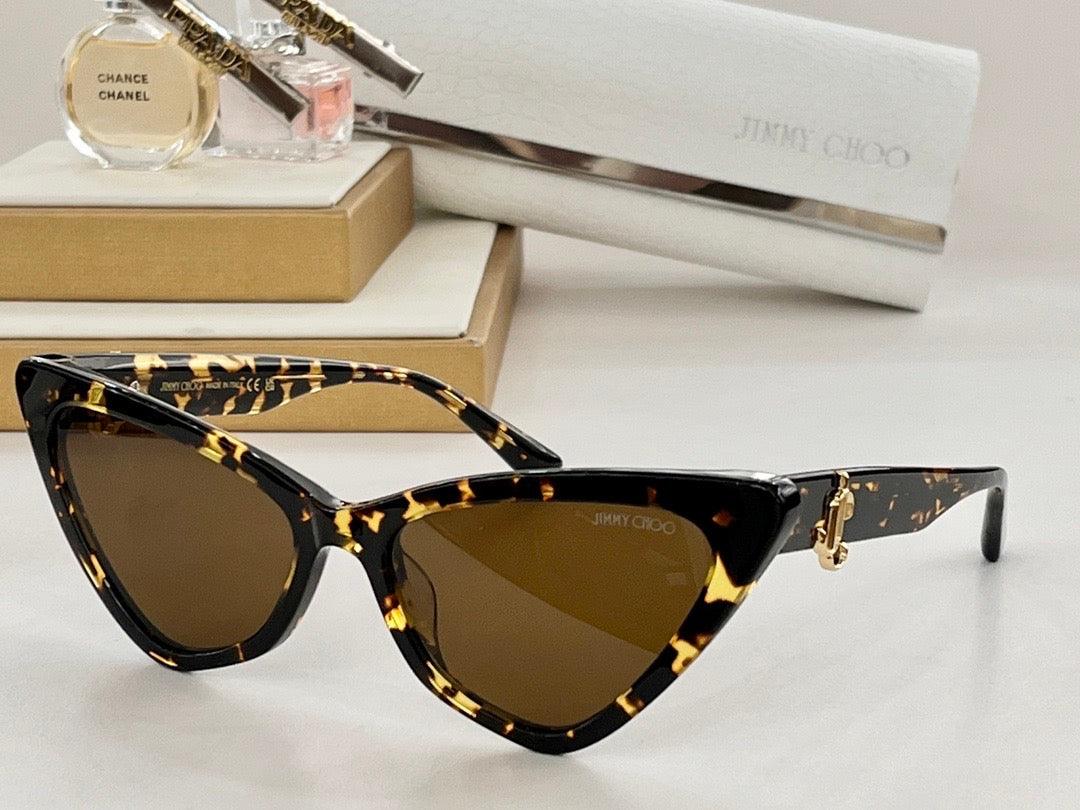 2024 Jimmy Choo ADDY - Cat Eye Sunglasses with Glitter women's ✨ - buyonlinebehappy