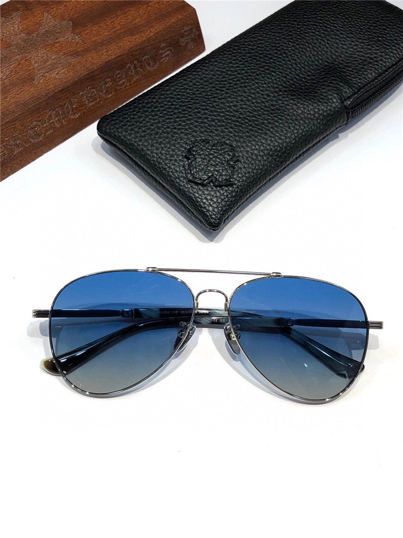 Chrome Hearts 8230 Metal-Acetate Aviator Sunglasses⚜️ - buyonlinebehappy