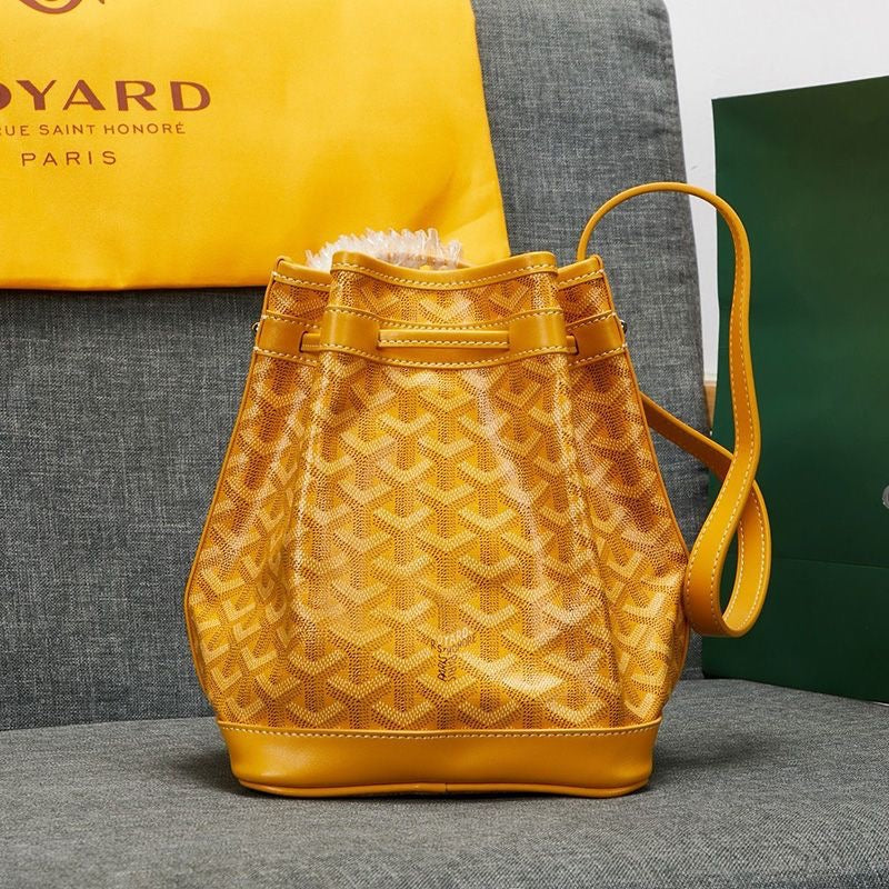 Goyard Petit Flot Bucket Bag In Goyardine Canvas Shoulder Bag ✨ - buyonlinebehappy