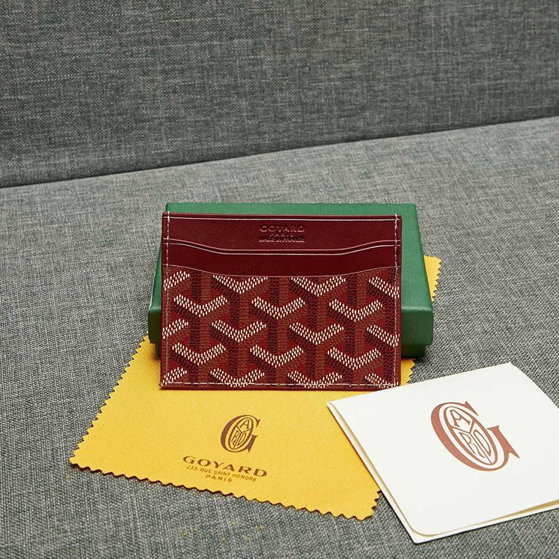 Goyard Saint-Sulpice Card Wallet In Goyardine Canvas ✨ - buyonlinebehappy