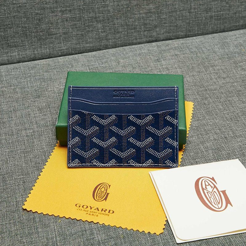 Goyard Saint-Sulpice Card Wallet In Goyardine Canvas ✨ - buyonlinebehappy