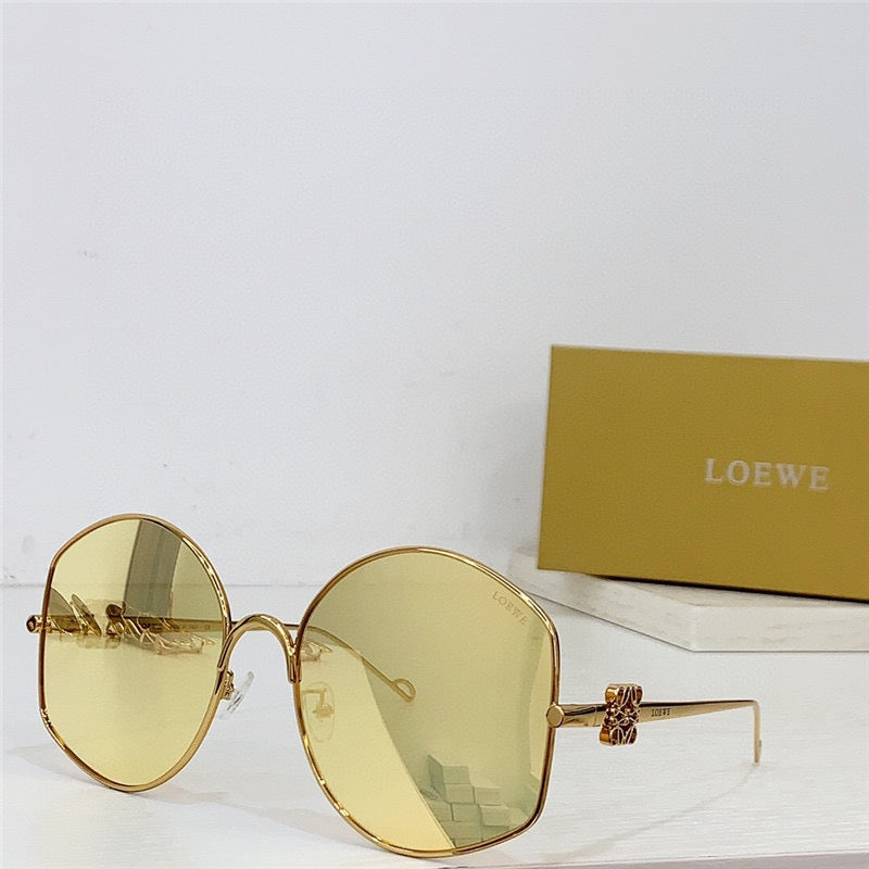 New Season 2024 LOEWE Oversize sunglasses in metal  🖤 - buyonlinebehappy