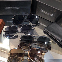 Chrome Hearts 8267 Metal frame Luxury Pilot Sunglasses🔱