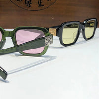 Chrome Hearts TV PARTY matty boy square-frame tinted sunglasses🔱