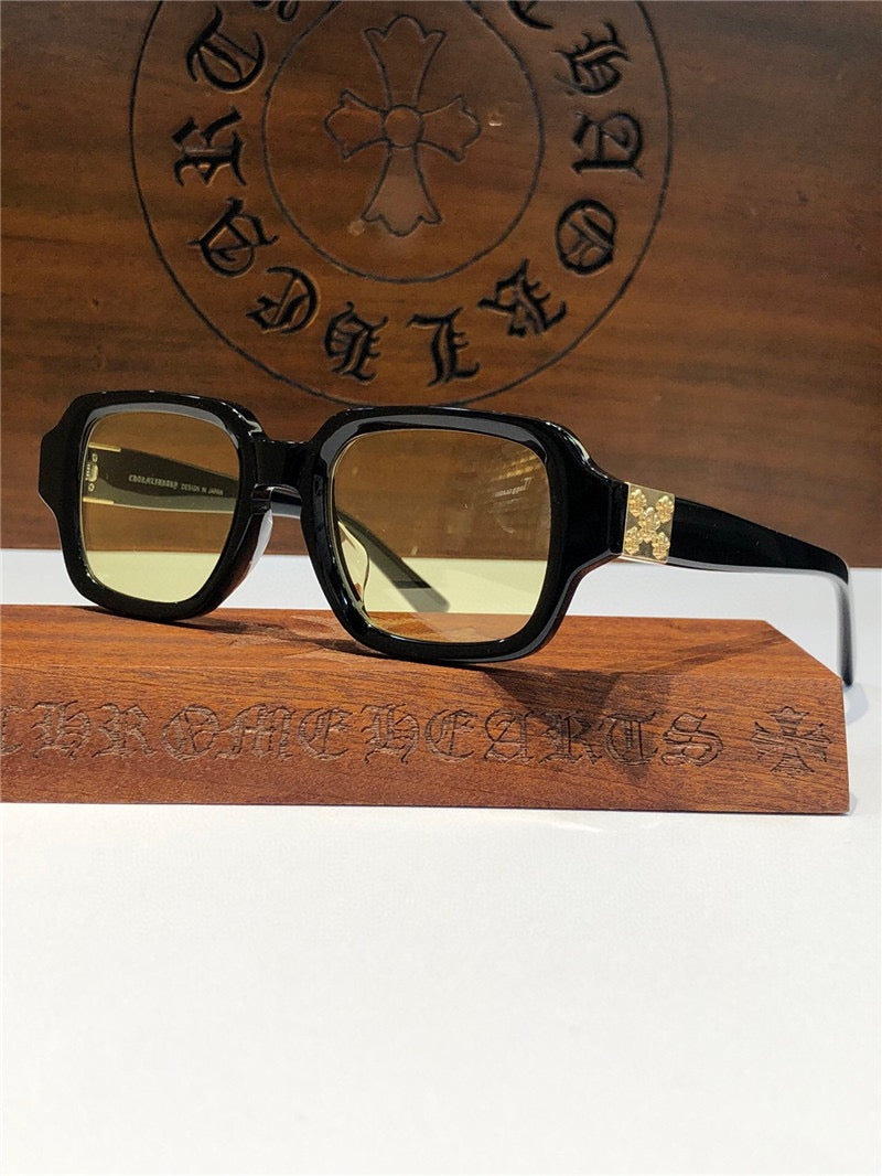 Chrome Hearts TV PARTY matty boy square-frame tinted sunglasses🔱 - buyonlinebehappy