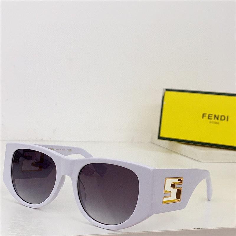 Fendi BAGUETTE FE 40109 I 01A Oval Sunglasses Women's✨ - buyonlinebehappy