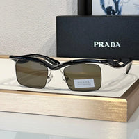 PRADA PR A15S - BLACK-PEACH-GREEN | SUNGLASSES Unisex  🟥