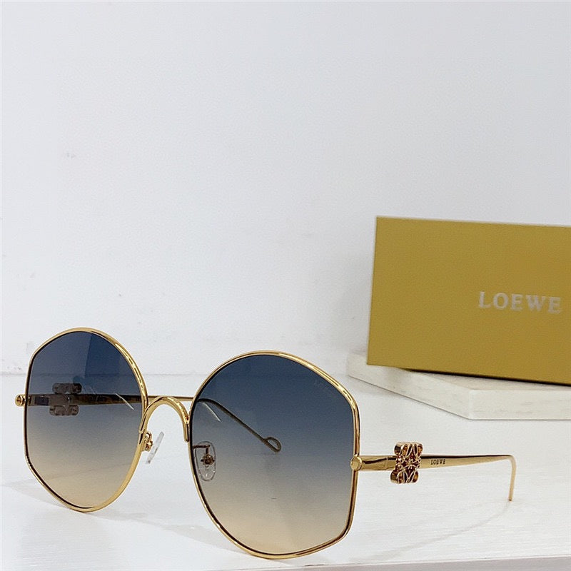 New Season 2024 LOEWE Oversize sunglasses in metal  🖤 - buyonlinebehappy