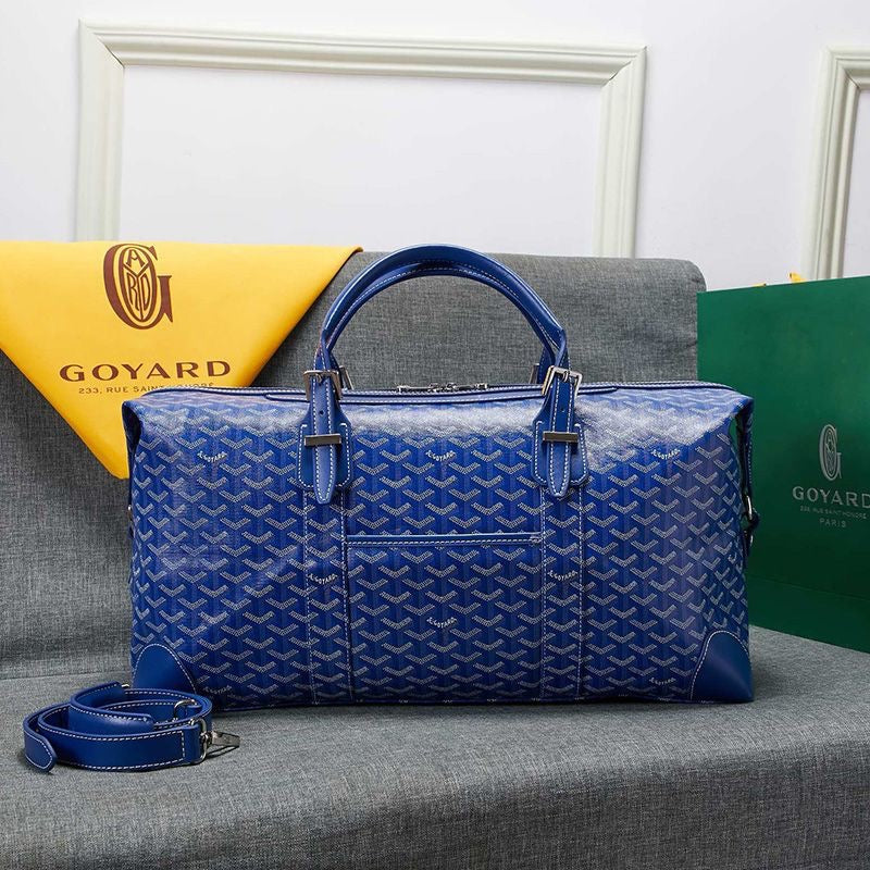 -   Goyard Boston 50 Bag In Goyardine Canvas Travel Bag Luggage ✨ - buyonlinebehappy