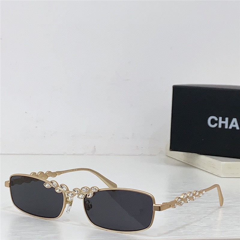 2024 CHANEL Rectangle Sunglasses 9567B C395/6V 🖤 - buyonlinebehappy