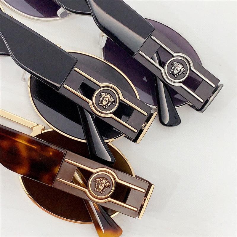 VERSACE New 2024 MEDUSA DECO OVAL SUNGLASSES ✨ - buyonlinebehappy