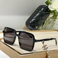 CHANEL Square Metal & Strass Sunglasses 4578 🖤