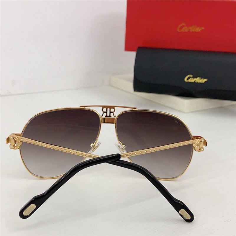 💎 Cartier Santos Vendome Diamond Vintage Style Sunglasses 62mm - buyonlinebehappy