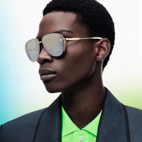 DIOR HOMME NeoDior S4U Mirrored Rectangular Sunglasses✨