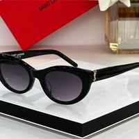 Saint Laurent Women's Monogram Hinge Narrow Cat Eye Sunglasses Women's ✨