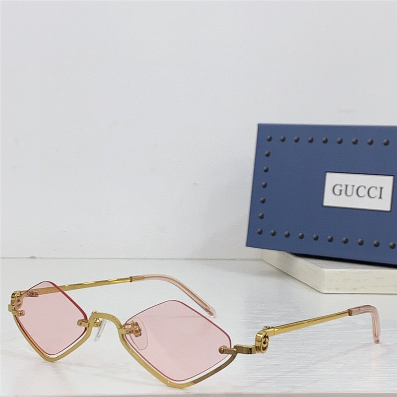 Gucci Geometric Frame GG1604S-004 Women's Sunglasses ✨ - buyonlinebehappy