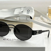 CELINE ovals Triomphe Metal 01 CL40235U 30N Sunglasses ✨