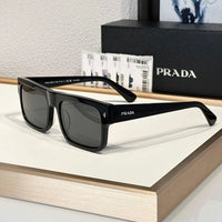 Prada PR A10S Rectangular Brown POLARISED Men's Sunglasses  🟥