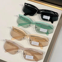 PRADA PR A25S (1AB5S0)- BLACK-PEACH-GREEN | SUNGLASSES Unisex  🟥
