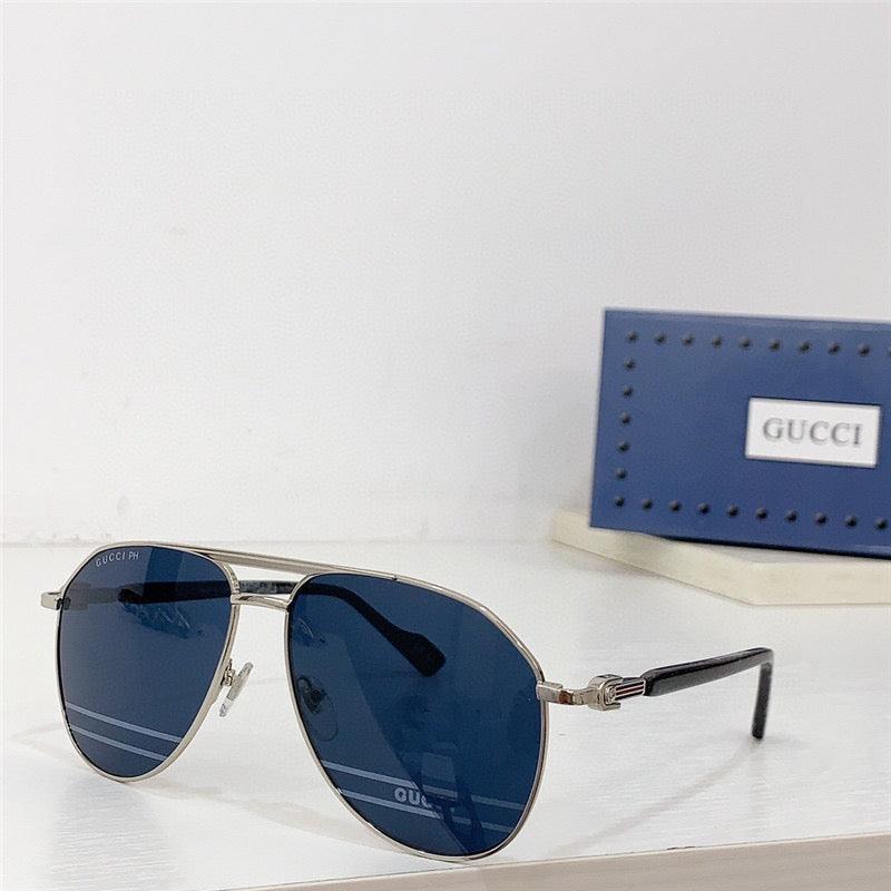 GUCCI GG1220S Gold-Gold-Brown Unisex Clear Sunglasses ✨ - buyonlinebehappy