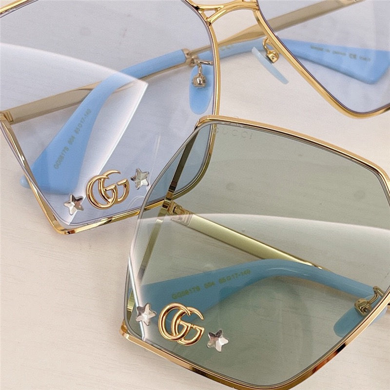 Gucci Sunglasses Women's  GG-0817-SA - 002 ✨ - buyonlinebehappy