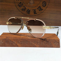 Chrome Hearts 8267 Metal frame Luxury Pilot Sunglasses🔱