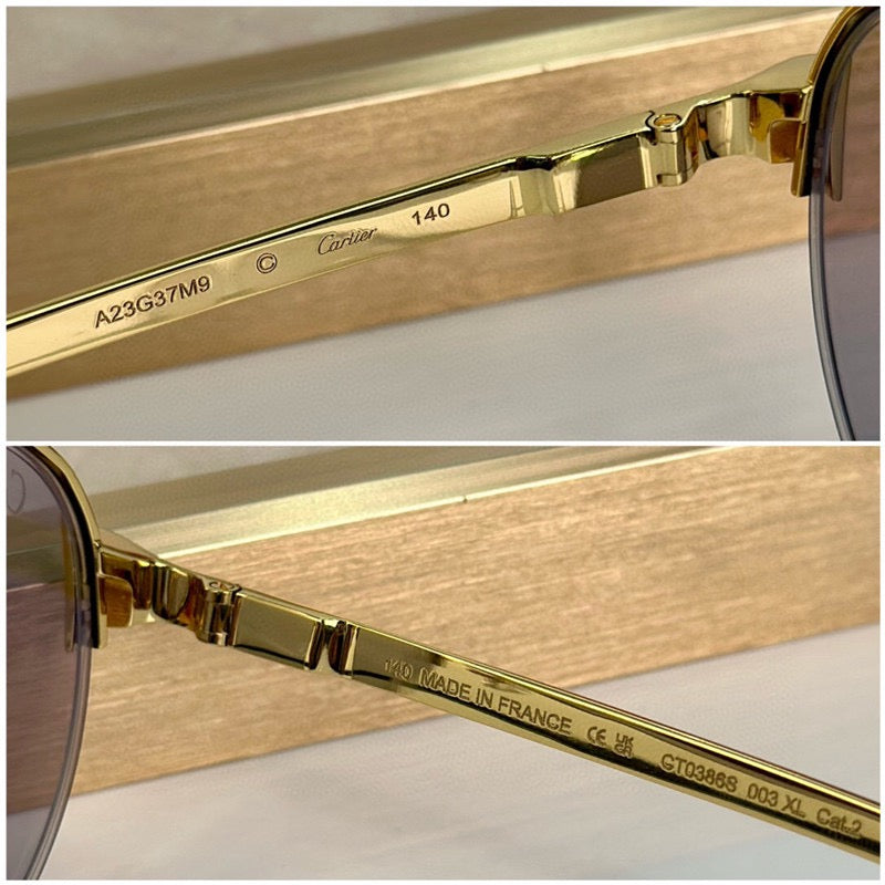 Cartier CT0386S 003 Sunglasses Men's $1295  ✨ - buyonlinebehappy