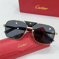 CARTIER SANTOS CT0389S Horn Men's SUNGLASSES 👑