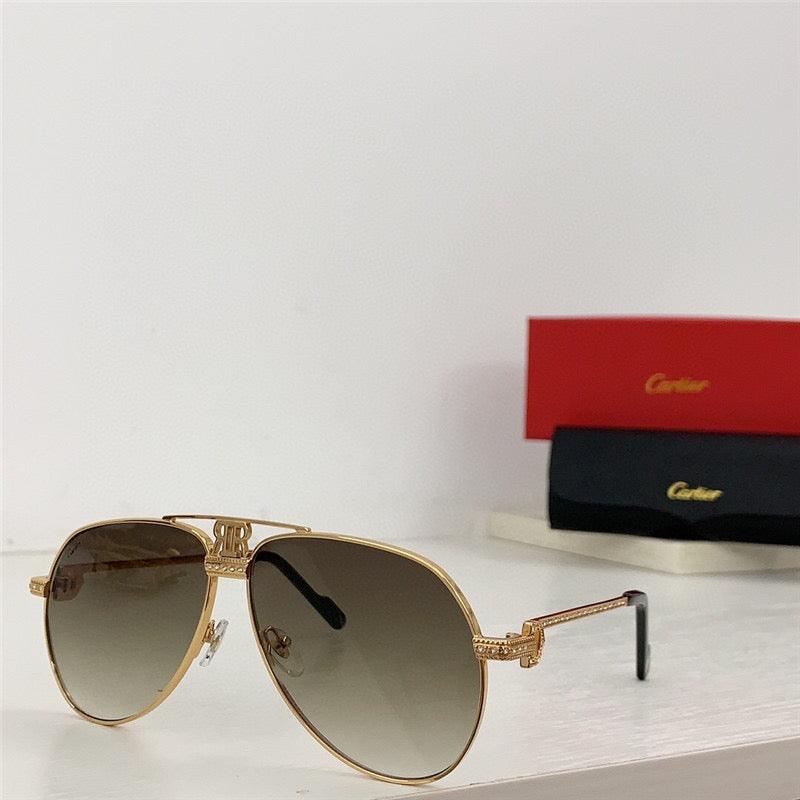 💎 Cartier Santos Vendome Diamond Vintage Style Sunglasses 62mm - buyonlinebehappy