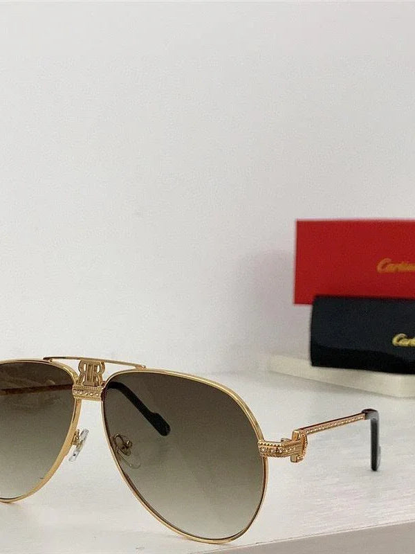 Cartier Santos Vendome Diamond Vintage Style Sunglasses 62mm 💎