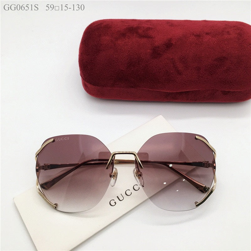 GUCCI 0651S Square 60mm Aviator Sunglasses ✨ - buyonlinebehappy