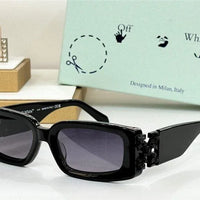 Off-White Roma Rectangular Frame Unisex Acetate Sunglasses✨