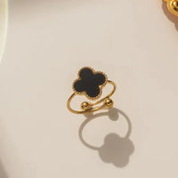 Van Cleef Vintage Alhambra Rings 18K Gold Plated Women's Jewelry 18 models✨