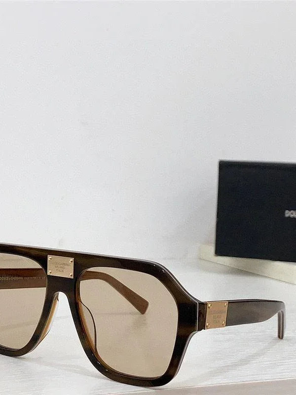 Dolce & Gabbana Eyewear pilot-frame logo-plaque Sunglasses ✨