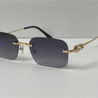 CARTIER  CT0290  Gold-Silver Men's Sunglasses 👑