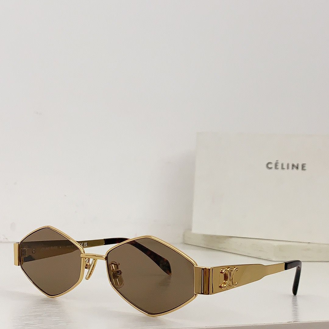 -  CELINE Triomphe hexagon-frame gold-tone and tortoiseshell acetate sunglasses ✨ - buyonlinebehappy