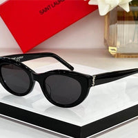 Saint Laurent Women's Monogram Hinge Narrow Cat Eye Sunglasses Women's ✨