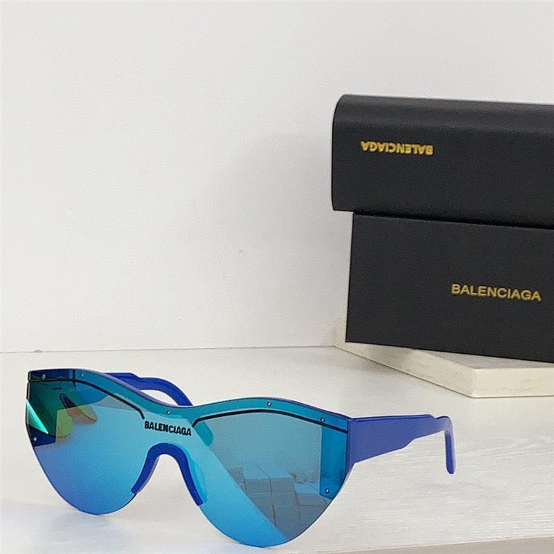BALENCIAGA SKI 0004 Navy Blue Shield Mask Fashion Sunglasses BB0004SA Unisex 010  🖤