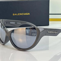 BALENCIAGA 0201S Black Mask Butterfly / Cat Eye Fashion Sunglasses 🖤