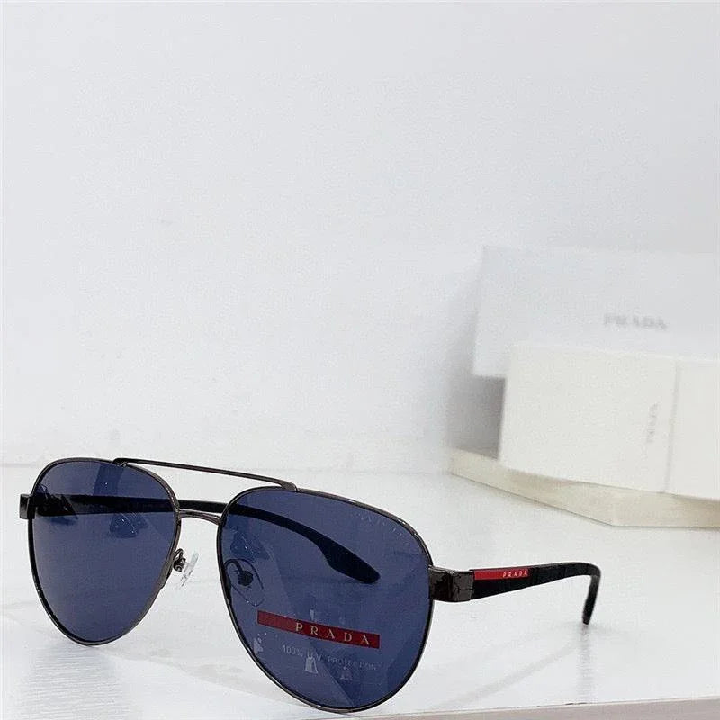 PRADA SPS54T 1AB5Z1 58 Polarized Men's Pilot Sunglasses✨