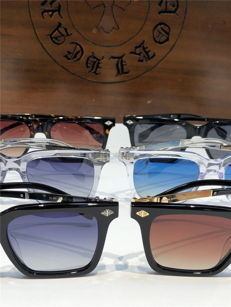 Chrome Hearts 8271 square-frame tinted sunglasses⚜️ - buyonlinebehappy