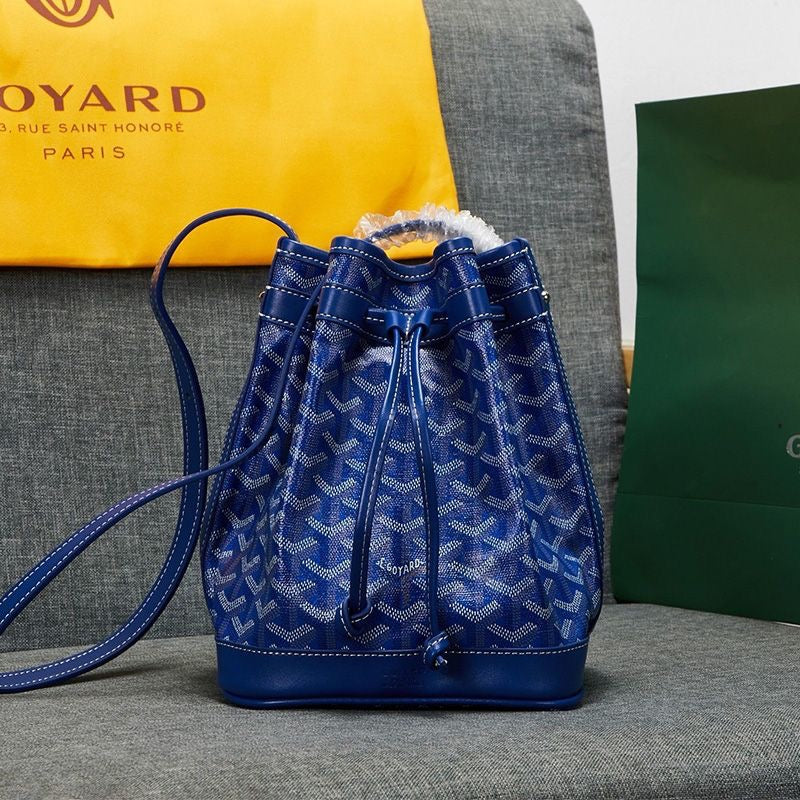 Goyard Petit Flot Bucket Bag In Goyardine Canvas Shoulder Bag ✨ - buyonlinebehappy