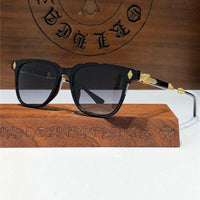 Chrome Hearts Sunglasses Frame Call Melice -Black-Gold-Silver ✨