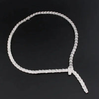 BVLGARI SERPENTI VIPER NECKLACE 18K Gold Plated Women's Jewelry GOLD-ROSE-WHITE  ✨
